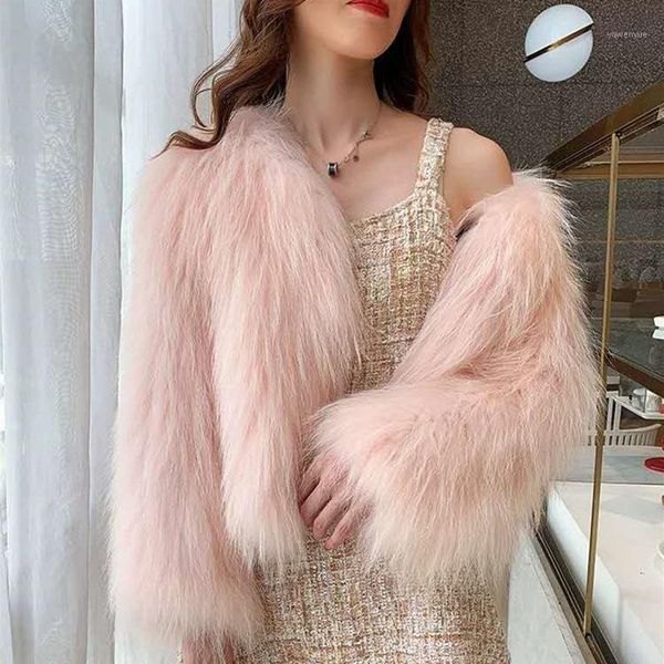 women's fur & faux winter women fashion luxury short mink coat elegant warm furry slim high street jacket solid young style overcoat, Black
women's fur & faux winter women fashion luxury short mink coat elegant warm furry slim high street jacket solid young style overcoat, Black