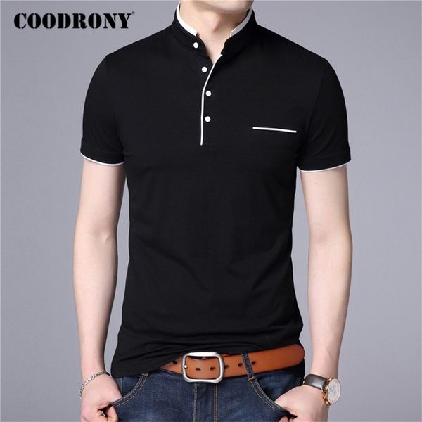 coodrony brand summer short sleeve t shirt men cotton tee shirt homme business casual stand collar t-shirt men clothing c5100s 210324, White;black
coodrony brand summer short sleeve t shirt men cotton tee shirt homme business casual stand collar t-shirt men clothing c5100s 210324, White;black