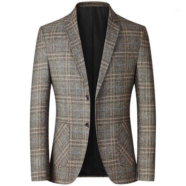 men's suits & blazers brand men blazer personality wild suit jacket fashion plaid print slim fit warm coat male, White;black
men's suits & blazers brand men blazer personality wild suit jacket fashion plaid print slim fit warm coat male, White;black