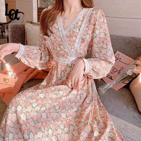 summer sweet dress korean v-neck long sleeve midi women causal elegant party floral female design 210519, Black;gray
summer sweet dress korean v-neck long sleeve midi women causal elegant party floral female design 210519, Black;gray