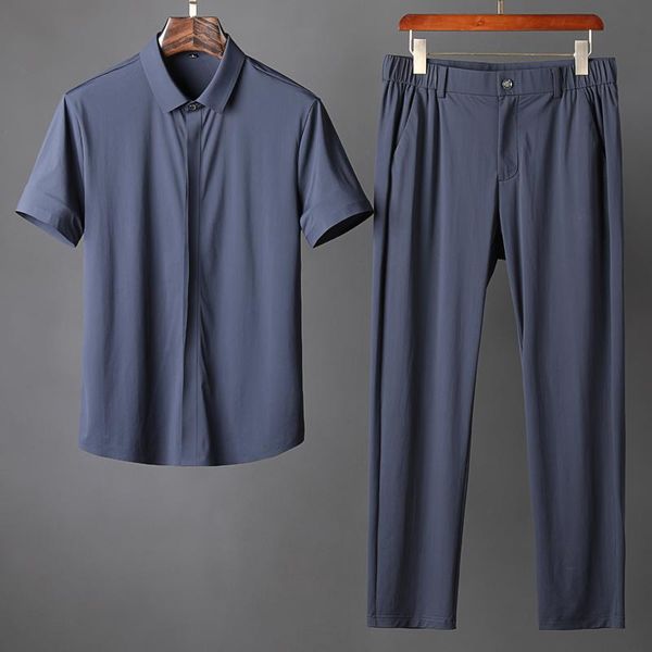 jogging clothing 2021 summer thin mens sets (shirts+pants) luxury short sleeve solid color silky male fashion sport casual man suits 4xl, Black;red
jogging clothing 2021 summer thin mens sets (shirts+pants) luxury short sleeve solid color silky male fashion sport casual man suits 4xl, Black;red