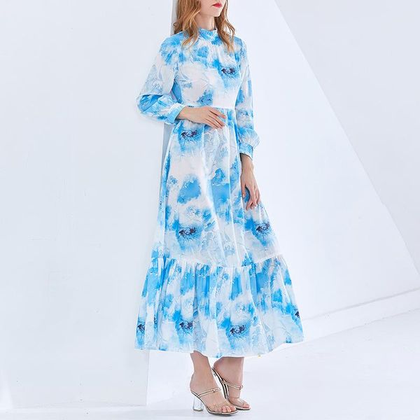 casual dresses women flower print dress elegant long-sleeve pleated 3238, Black;gray
casual dresses women flower print dress elegant long-sleeve pleated 3238, Black;gray