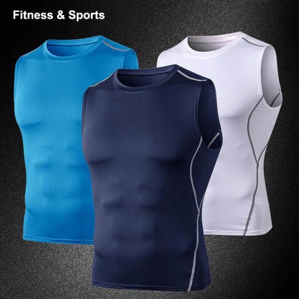 men's compression vest fitness sports workout gym base layer tee elastic moisture wicking t-shirts quick dry tank sportwear running je, Black;blue
men's compression vest fitness sports workout gym base layer tee elastic moisture wicking t-shirts quick dry tank sportwear running je, Black;blue