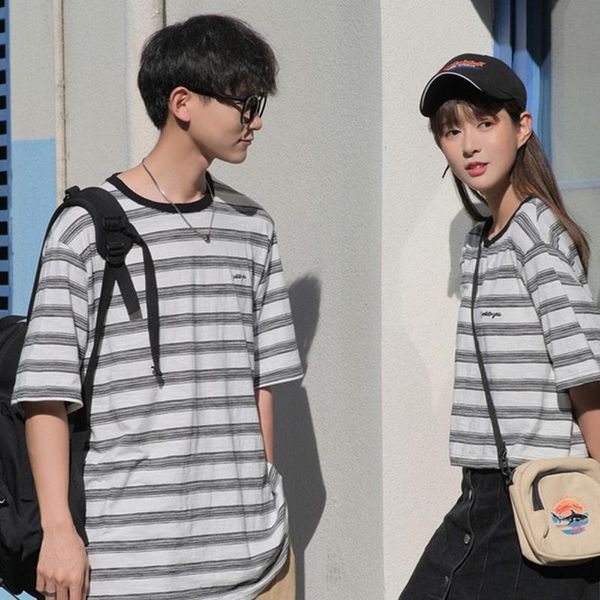 men's t-shirts summer couple style black white striped t-shirt oversized loose casual funny hip hop fashion streetwear t, White;black
men's t-shirts summer couple style black white striped t-shirt oversized loose casual funny hip hop fashion streetwear t, White;black