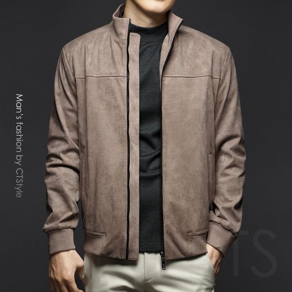 fall men's stand-up collar jacket business casual autumn 2021 trend and winter thick jackets, Black;brown
fall men's stand-up collar jacket business casual autumn 2021 trend and winter thick jackets, Black;brown