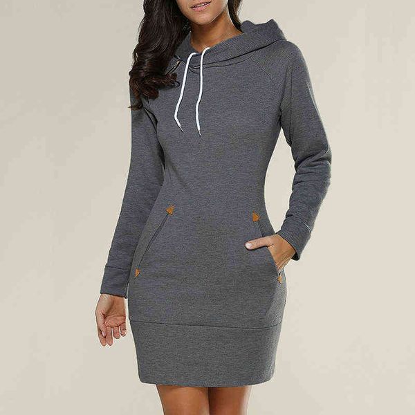 autumn hoodies sweatshirt elegant long sleeve pocket sportswear women long hooded office lady solid color slim party mini dress y1204, Black;gray
autumn hoodies sweatshirt elegant long sleeve pocket sportswear women long hooded office lady solid color slim party mini dress y1204, Black;gray