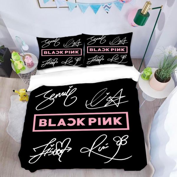 blackpink duvet cover set for dormitory home sheets bedding ultra soft and easy care 3d printed simple style bedsheet pillow cover set
blackpink duvet cover set for dormitory home sheets bedding ultra soft and easy care 3d printed simple style bedsheet pillow cover set