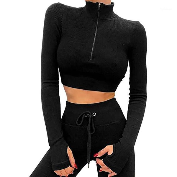 yoga outfit long sleeve women workout outfits ribbed seamless sports set gym clothing zipper bra high waist leggings sets
yoga outfit long sleeve women workout outfits ribbed seamless sports set gym clothing zipper bra high waist leggings sets