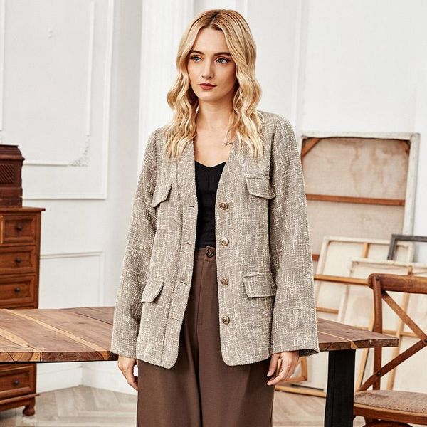 spring autumn women's blazers vintage single breasted v-neck long sleeve jackets feminino outerwear loose coat suits &, White;black
spring autumn women's blazers vintage single breasted v-neck long sleeve jackets feminino outerwear loose coat suits &, White;black