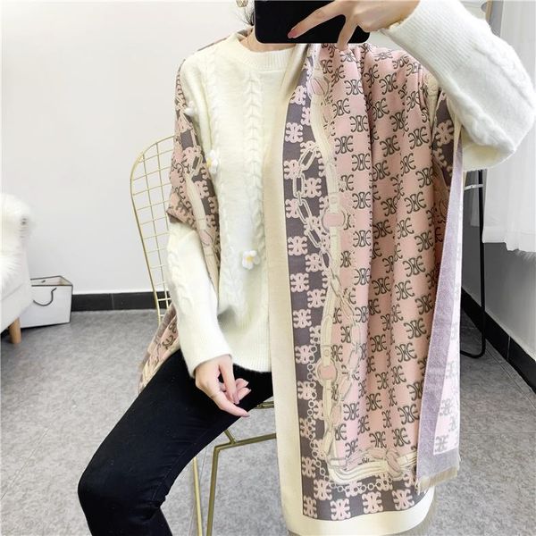 scarves warm air-conditioning shawl 2021 autumn and winter imitation cashmere jacquard scarf women's, Blue;gray
scarves warm air-conditioning shawl 2021 autumn and winter imitation cashmere jacquard scarf women's, Blue;gray