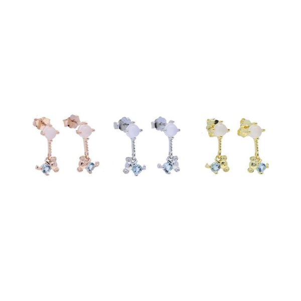 dangle & chandelier 2021 design drop earring gold plated micro pave white blue cz bear charm cute lovely animal girl jewelry for wedding, Silver
dangle & chandelier 2021 design drop earring gold plated micro pave white blue cz bear charm cute lovely animal girl jewelry for wedding, Silver
