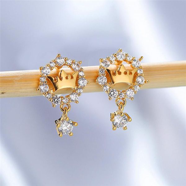 dangle & chandelier luxury crown round stone wedding earrings vintage female white crystal rose gold silver color stud for women
dangle & chandelier luxury crown round stone wedding earrings vintage female white crystal rose gold silver color stud for women