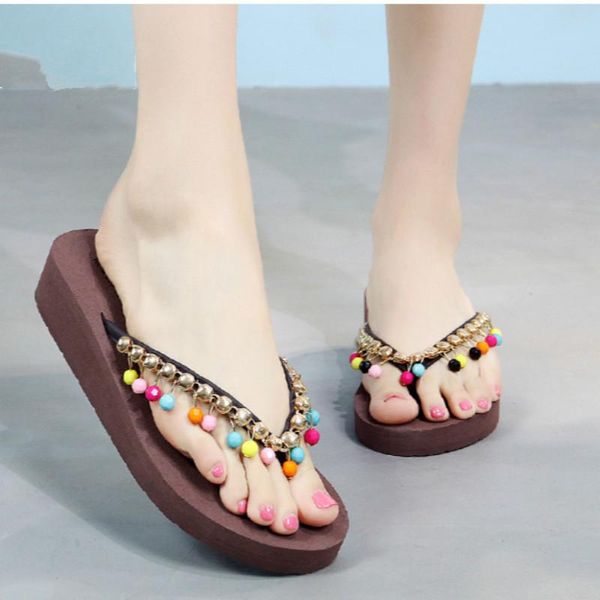 slippers fringe bead flip flops handmade women girls princess shoes female beach zapatos de mujer home wedges, Black
slippers fringe bead flip flops handmade women girls princess shoes female beach zapatos de mujer home wedges, Black