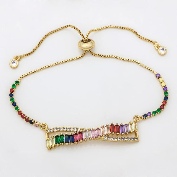 link, chain 12 style unique design stereoscopic bracelet for women adjust size colorful cz charm bracelets link fashion jewelry, Black
link, chain 12 style unique design stereoscopic bracelet for women adjust size colorful cz charm bracelets link fashion jewelry, Black