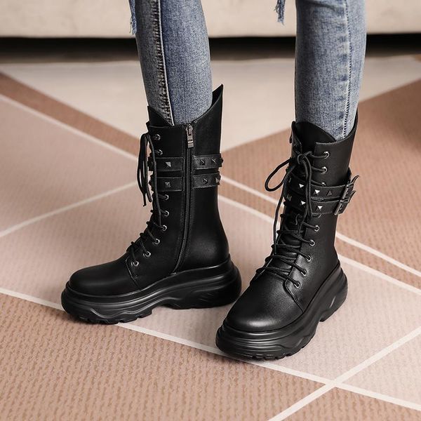 dress shoes 2021 spring and autumn thick-bottomed short boots women's fashion versatile increased thin x134, Black
dress shoes 2021 spring and autumn thick-bottomed short boots women's fashion versatile increased thin x134, Black