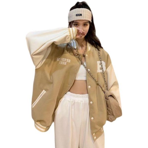 men's jackets harajuku american baseball coats varsity jacket men streetwear embroidered letters bomber hip hop unisex, Black;brown
men's jackets harajuku american baseball coats varsity jacket men streetwear embroidered letters bomber hip hop unisex, Black;brown