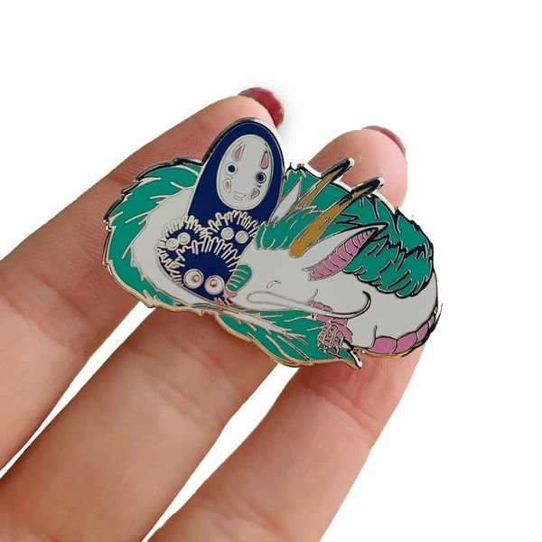 pins, brooches lovely no face man white dragon hard enamel good quality pin kawaii cartoon animal brooch anime fan collection badge unique g, Gray
pins, brooches lovely no face man white dragon hard enamel good quality pin kawaii cartoon animal brooch anime fan collection badge unique g, Gray