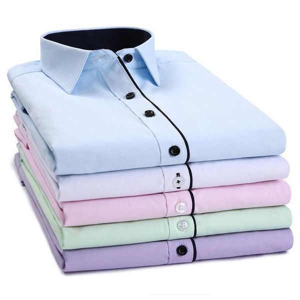 men's dress shirts 2021 smart casual long sleeved shirt slim fit design style male social business clothing, White;black
men's dress shirts 2021 smart casual long sleeved shirt slim fit design style male social business clothing, White;black