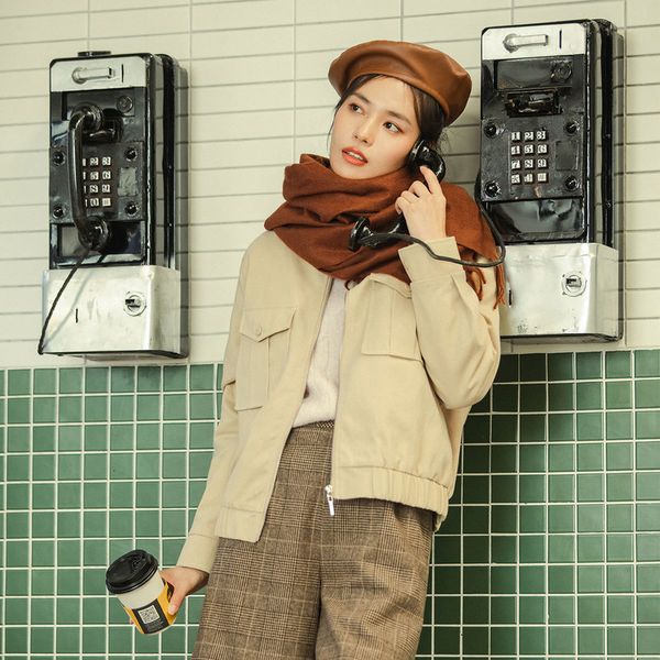 jackets worker style short cotton women cool khaki color winter outerwear jacket coat i7ii, Black;brown
jackets worker style short cotton women cool khaki color winter outerwear jacket coat i7ii, Black;brown