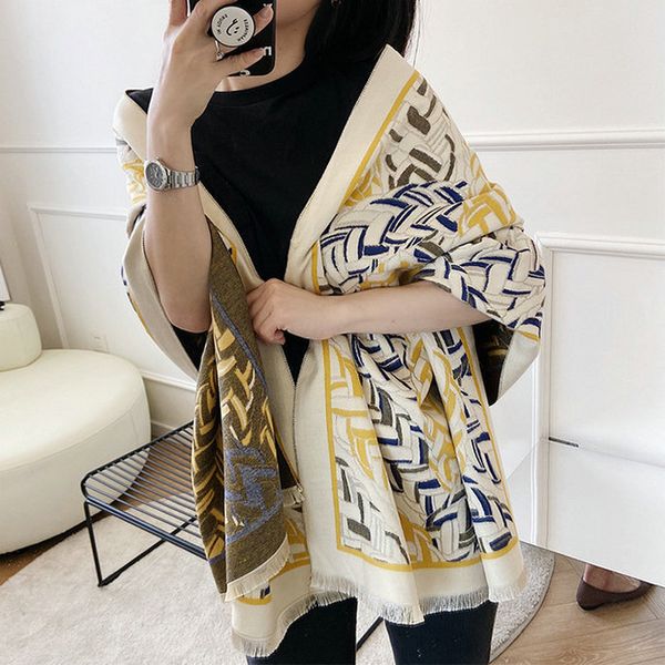 korean and new imitation cashmere scarf double-sided braided shawl warm cloak bib in air conditioning room, Blue;gray
korean and new imitation cashmere scarf double-sided braided shawl warm cloak bib in air conditioning room, Blue;gray