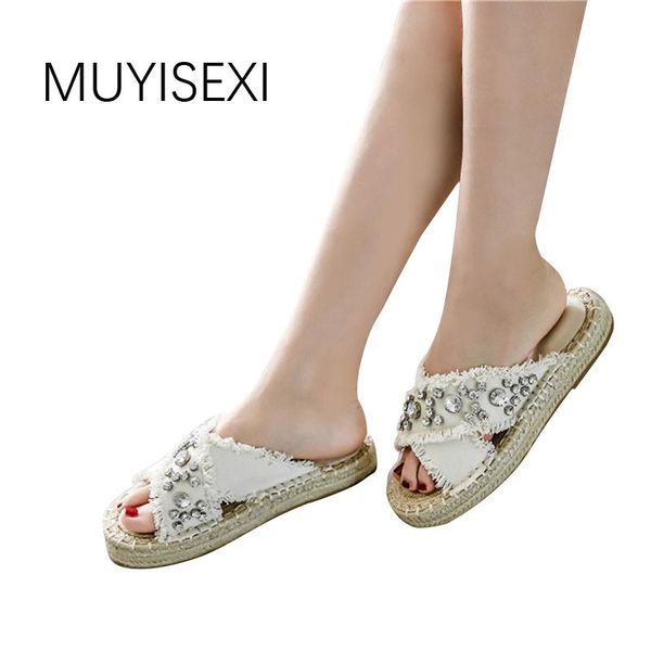 slippers women canvas with crystal straw soles flats slipper summer style casual shoes plus size 33-43 lbl02 muyisexi, Black
slippers women canvas with crystal straw soles flats slipper summer style casual shoes plus size 33-43 lbl02 muyisexi, Black