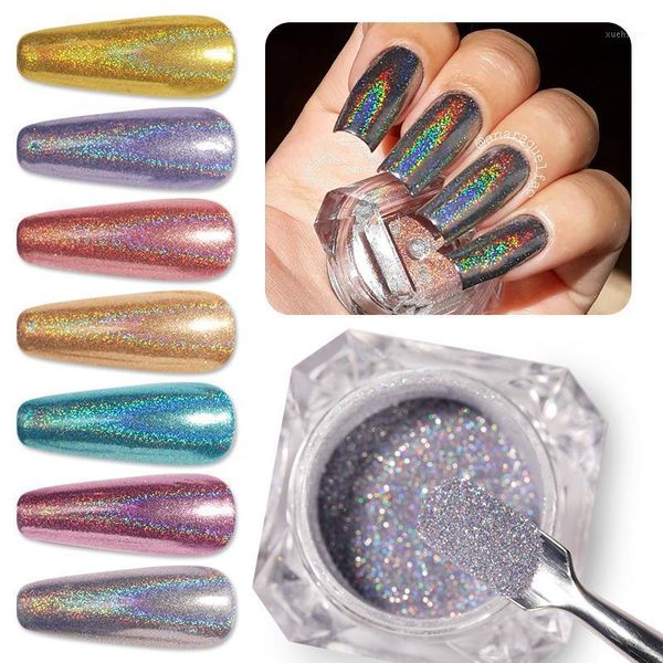 1box holographics nail powder auroras nails laser mirror art glitter muticolor chrome accessory1, Silver;gold
1box holographics nail powder auroras nails laser mirror art glitter muticolor chrome accessory1, Silver;gold