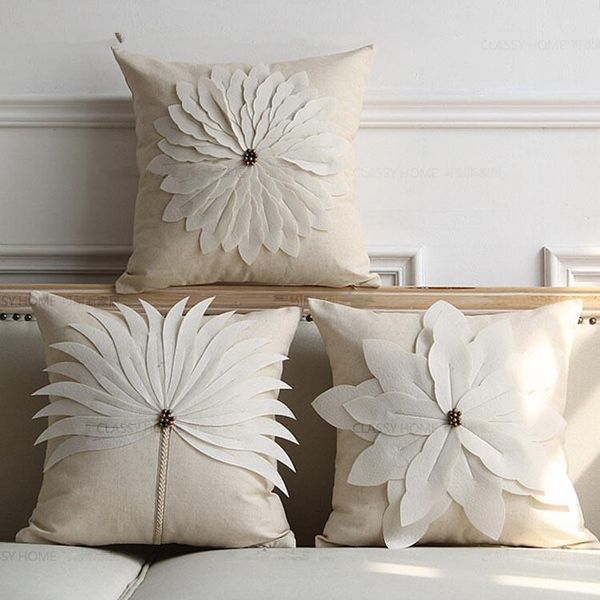cushion/decorative pillow simple country stereo flower cushion cover embroidered petal pillowcase linen fabric dandelion backrest
cushion/decorative pillow simple country stereo flower cushion cover embroidered petal pillowcase linen fabric dandelion backrest