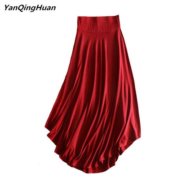skirts yan qing huan 2021 fashion women's irregular skirt summer modal high waist was thin big swing in the long loose, Black
skirts yan qing huan 2021 fashion women's irregular skirt summer modal high waist was thin big swing in the long loose, Black