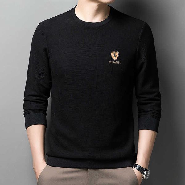 autumn fashion pullover round neck youth wear silk slim bottomed shirt casual men's sweater, White;black
autumn fashion pullover round neck youth wear silk slim bottomed shirt casual men's sweater, White;black