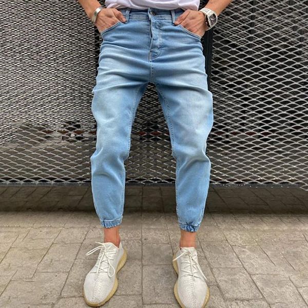 men's jeans trousers cargo work denim pants casual fashion solid color straight high waist, Blue
men's jeans trousers cargo work denim pants casual fashion solid color straight high waist, Blue