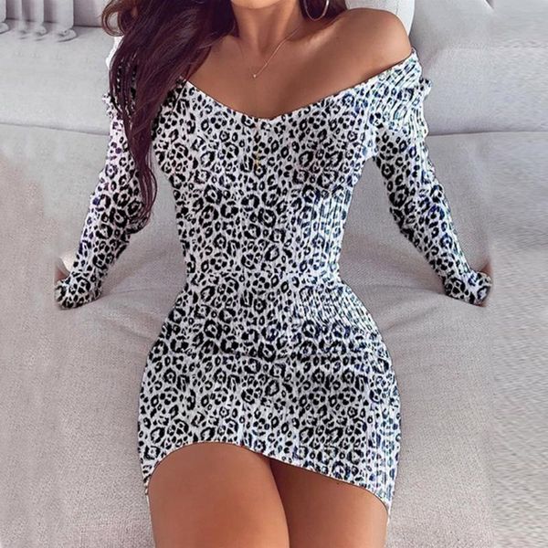 casual dresses 2021 leopard dress women elegant solid mini long sleeve spring summer club for party vestidos femme, Black;gray
casual dresses 2021 leopard dress women elegant solid mini long sleeve spring summer club for party vestidos femme, Black;gray