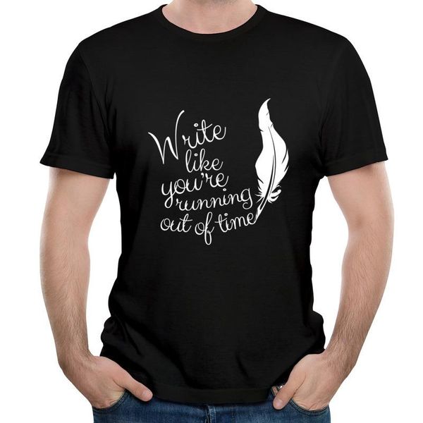 men's t-shirts arrival write like you're running out of time cartoon tees personalized 100% cotton t-shirt slim fit cool tshirts, White;black
men's t-shirts arrival write like you're running out of time cartoon tees personalized 100% cotton t-shirt slim fit cool tshirts, White;black