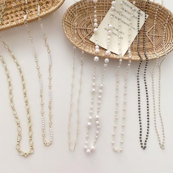 fashion hanging rope mask chain glasses strap lanyard holder pearl diy necklace eyewear accessory chains, Silver
fashion hanging rope mask chain glasses strap lanyard holder pearl diy necklace eyewear accessory chains, Silver