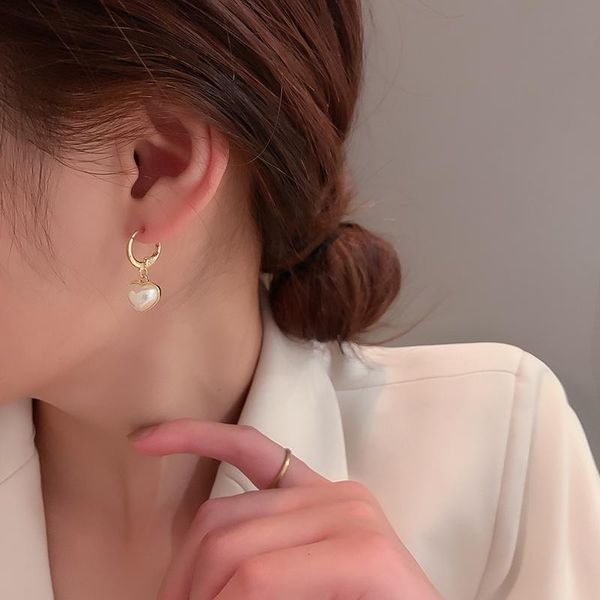 stud statement drop gold hoop heart earrings, Golden;silver
stud statement drop gold hoop heart earrings, Golden;silver