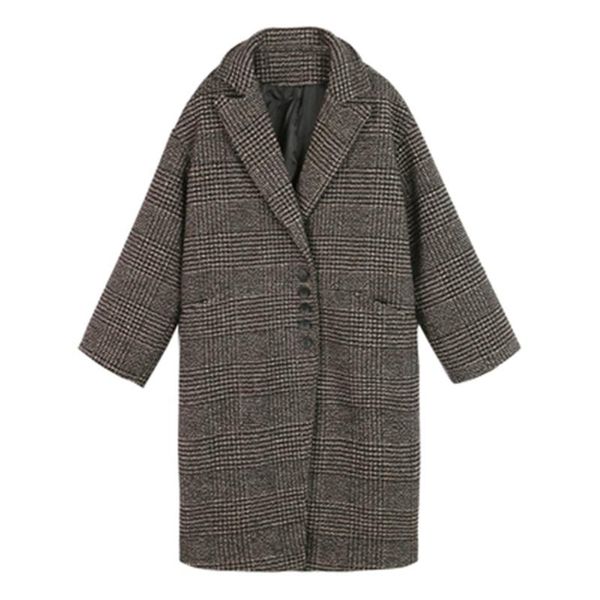 women's wool & blends winter long jackets women sleeve casual loose large size female woolen coats with belt trendy patted outerwear cl, Black
women's wool & blends winter long jackets women sleeve casual loose large size female woolen coats with belt trendy patted outerwear cl, Black