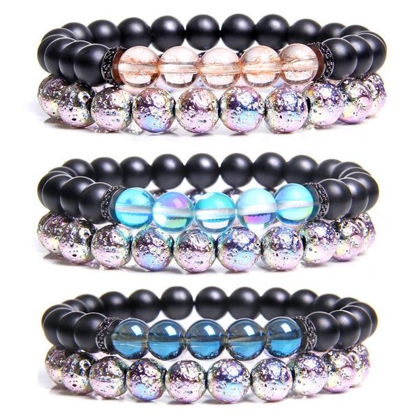 artificial moonlight beads bracelet electroplated volcanic stone healing couple bangles men women jewelry gifts beaded, strands, Black
artificial moonlight beads bracelet electroplated volcanic stone healing couple bangles men women jewelry gifts beaded, strands, Black