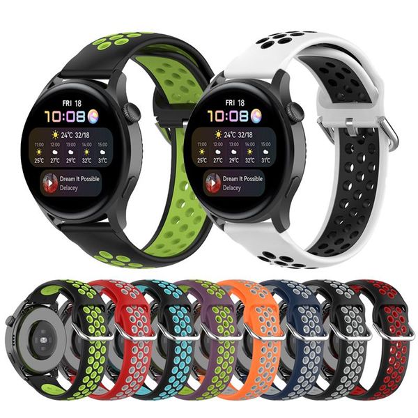 watch bands silicone strap for huawei 3 / pro bracelet band breathable 22mm watchband gt 2 gt2 46mm 42mm, Black;brown
watch bands silicone strap for huawei 3 / pro bracelet band breathable 22mm watchband gt 2 gt2 46mm 42mm, Black;brown