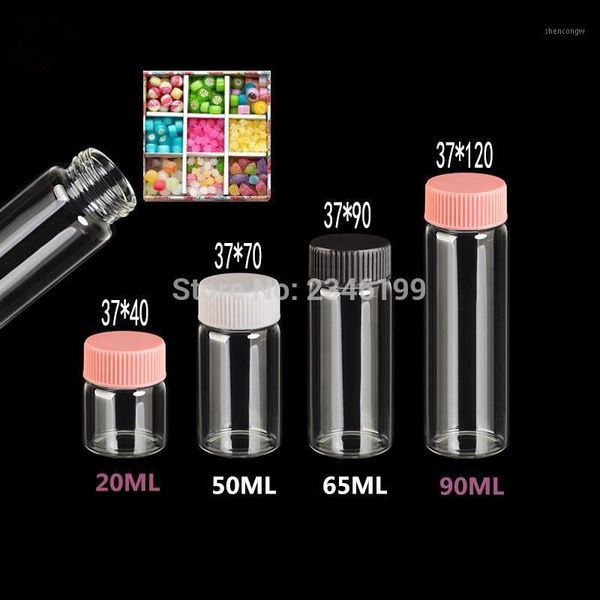 30pcsd37mm glass bottle test tube with plastic cap mask powder candy jar lab liquid bottles supply empty packaging
30pcsd37mm glass bottle test tube with plastic cap mask powder candy jar lab liquid bottles supply empty packaging