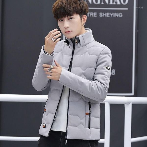 men's jackets korean cotton fashion padded clothes down youth stand collar jacket, Black;brown
men's jackets korean cotton fashion padded clothes down youth stand collar jacket, Black;brown