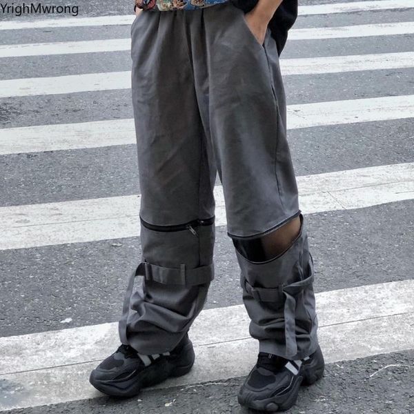women's pants & capris removable zipper leg ribbon belt cargo loose straight jogger pant streetwear woman man hip hop punk harajuku kor, Black;white
women's pants & capris removable zipper leg ribbon belt cargo loose straight jogger pant streetwear woman man hip hop punk harajuku kor, Black;white