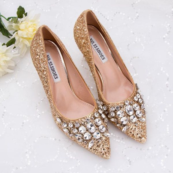 dress shoes women party glittering sequins rhinestone shine gold evening date banquet 6cm middle heels comfortable bride mother, Black
dress shoes women party glittering sequins rhinestone shine gold evening date banquet 6cm middle heels comfortable bride mother, Black