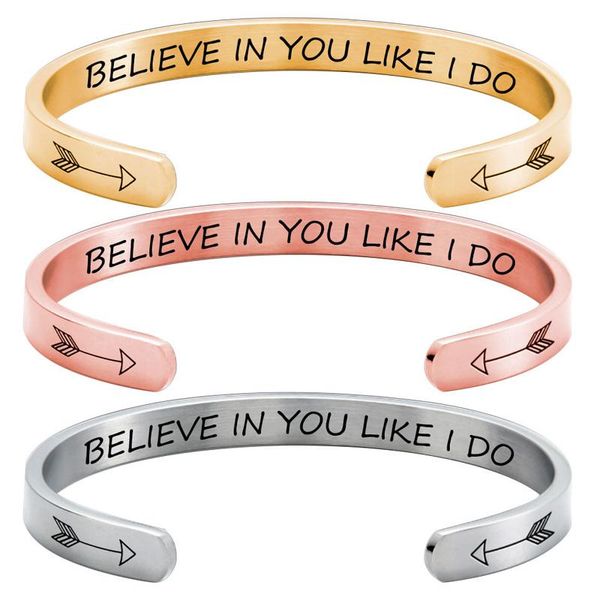 bangle believe in you like i do quote stainless steel engraved couple boyfriend birthday gift for her teen girls, Black
bangle believe in you like i do quote stainless steel engraved couple boyfriend birthday gift for her teen girls, Black