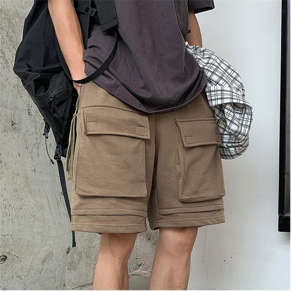 men's shorts summer men fashion solid color straight casual man streetwear trend wild hip hop loose mens clothing, White;black
men's shorts summer men fashion solid color straight casual man streetwear trend wild hip hop loose mens clothing, White;black