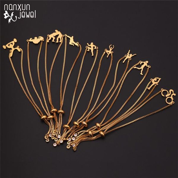 link, chain 20 simple gold rose color charm bracelet box jewelry accessories female sports yoga action shape pendant, Black
link, chain 20 simple gold rose color charm bracelet box jewelry accessories female sports yoga action shape pendant, Black