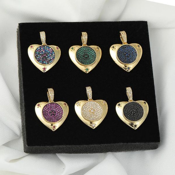charms juya classic copper gold micro-pave zirconia love heart charm pendants for women handmade necklace finding diy jewelry, Bronze;silver
charms juya classic copper gold micro-pave zirconia love heart charm pendants for women handmade necklace finding diy jewelry, Bronze;silver