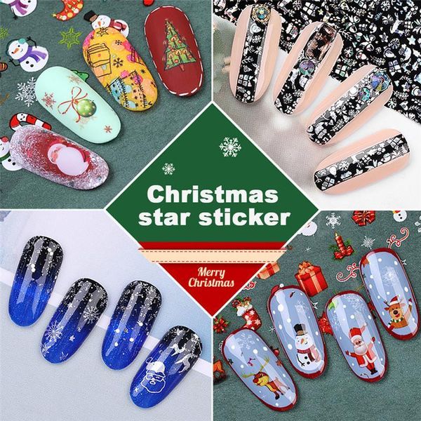 10pcs christmas decorations for nails mix colorful transfer nail foil sticker snow flower elk gift santa adhesive paper1, Black
10pcs christmas decorations for nails mix colorful transfer nail foil sticker snow flower elk gift santa adhesive paper1, Black