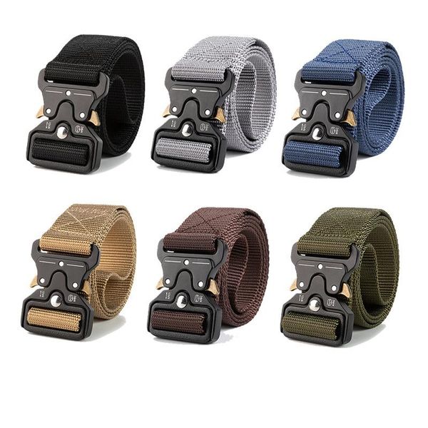belts men's nylon multifunction buckle belt smooth alloy outdoor leisure tactical automatic jeans waistband, Black;brown
belts men's nylon multifunction buckle belt smooth alloy outdoor leisure tactical automatic jeans waistband, Black;brown