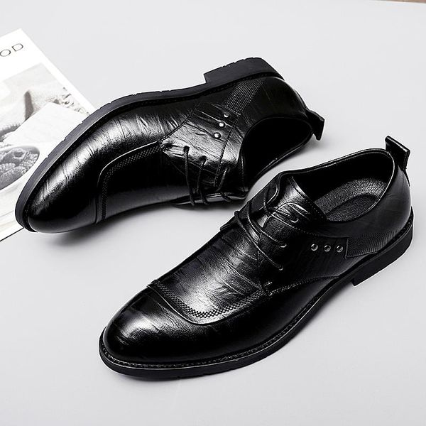 dress shoes men's business small leather pointed black korean fashion casual youth british versatile soft derby
dress shoes men's business small leather pointed black korean fashion casual youth british versatile soft derby