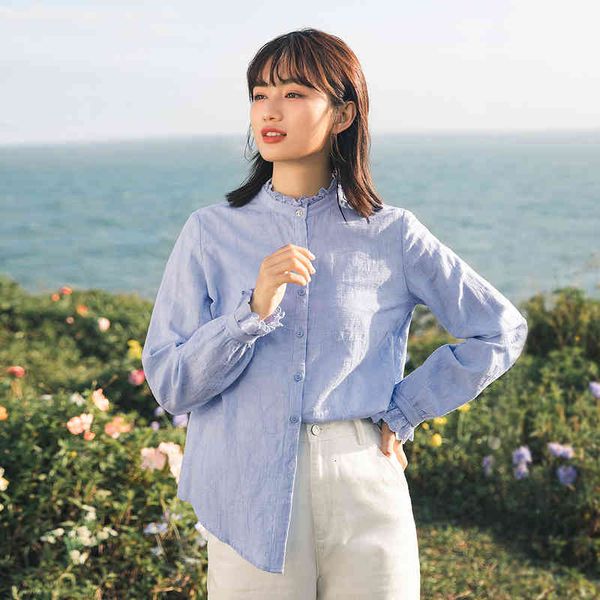 blouses spring arrivals women's stand collar cotton linen jacquard lace long shirt bubble sleeve 36ko, White
blouses spring arrivals women's stand collar cotton linen jacquard lace long shirt bubble sleeve 36ko, White