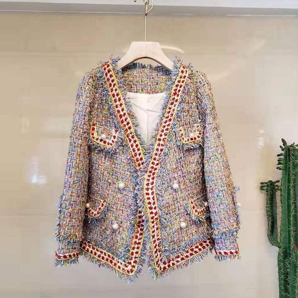 women's jackets fall winter v-neck small fragrant tassel sweet luxury tweed jacket pearl buttons woollen slim coats outerwear casaco, Black;brown
women's jackets fall winter v-neck small fragrant tassel sweet luxury tweed jacket pearl buttons woollen slim coats outerwear casaco, Black;brown